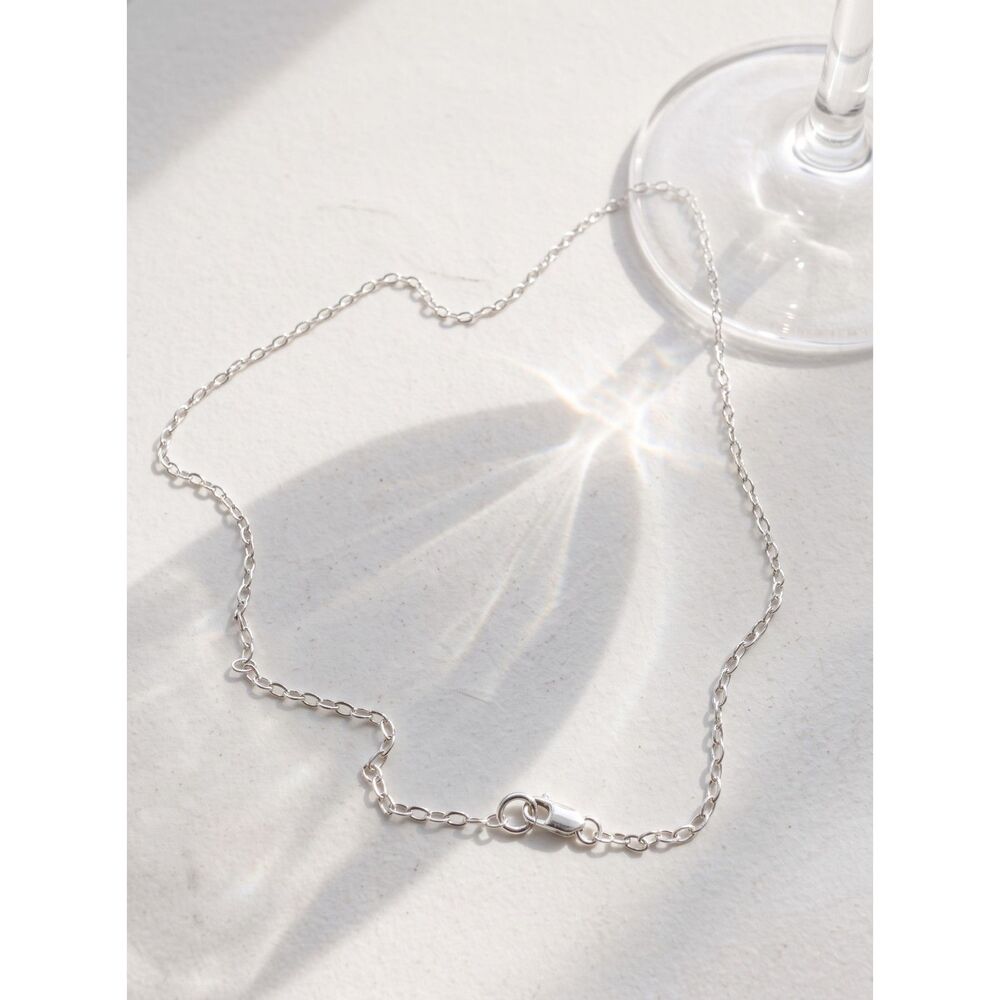 16" .925 Sterling Silver Chain Necklace, GUC